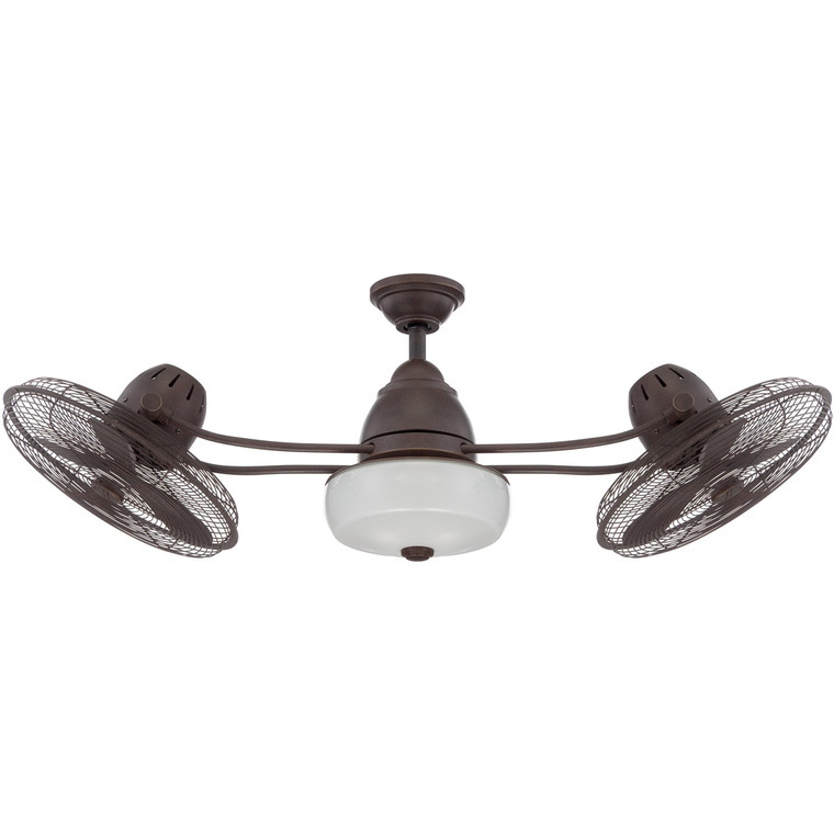 Craftmade 48" Ceiling Fan with Blades and Light Kit in Aged Bronze Textured BW248AG6