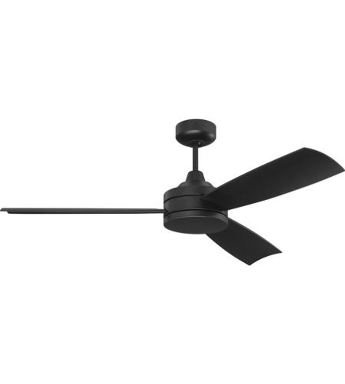 Craftmade 54" Ceiling Fan with Blades in Flat Black INS54FB3