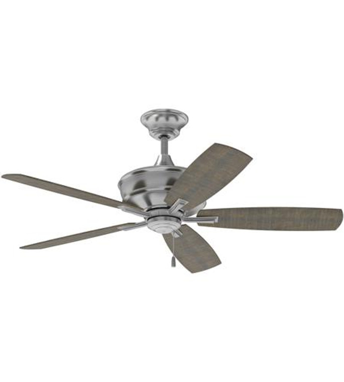 Craftmade 56" Ceiling Fan with Blades and Light Kit in Brushed Polished Nickel SLN56BNK5