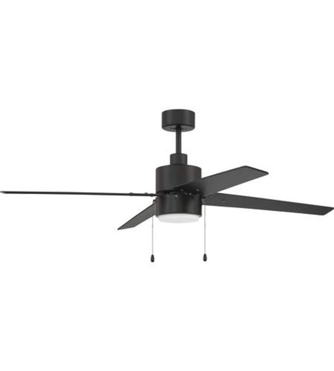 Craftmade Terie 52" Ceiling Fan with Blades Included in Flat Black TER52FB4