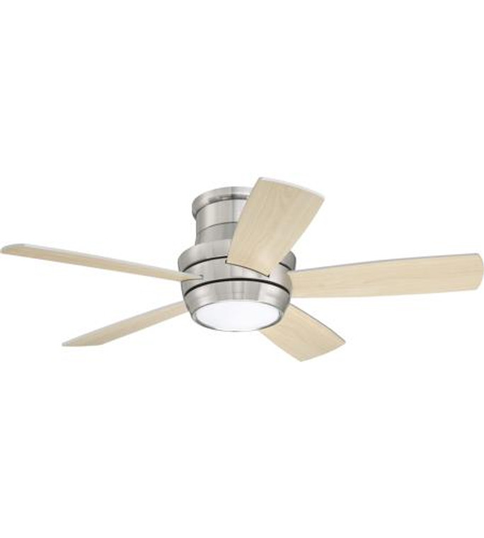 Craftmade 44" Ceiling Fan with Blades and Light Kit in Brushed Polished Nickel TMPH44BNK5