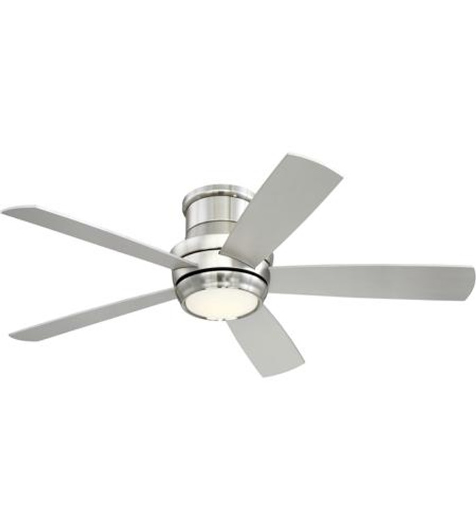 Craftmade 52" Ceiling Fan with Blades and Light Kit in Brushed Polished Nickel TMPH52BNK5