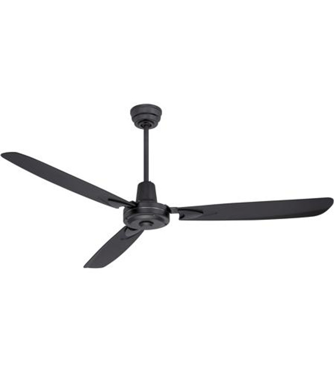 Craftmade 58" Ceiling Fan with Blades in Flat Black VE58FB3