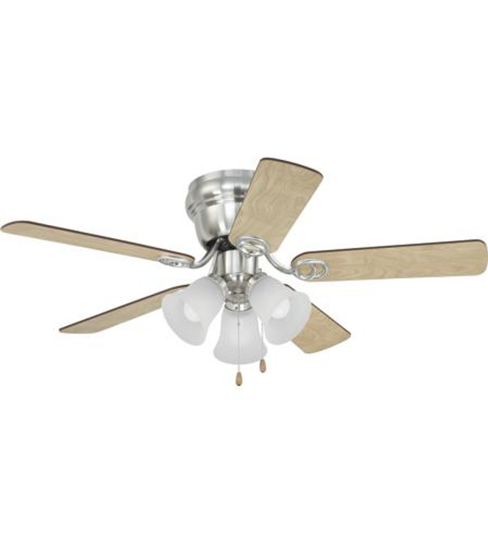 Craftmade 42" Ceiling Fan with Blades and Light Kit in Brushed Polished Nickel WC42BNK5C3F