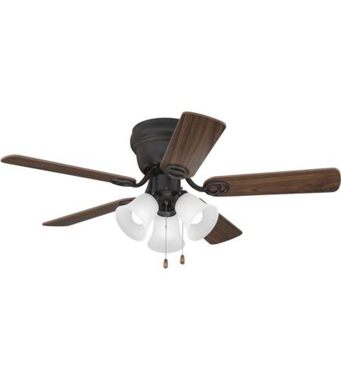 Craftmade 42" Ceiling Fan with Blades and Light Kit in Oil Rubbed Bronze WC42ORB5C3F