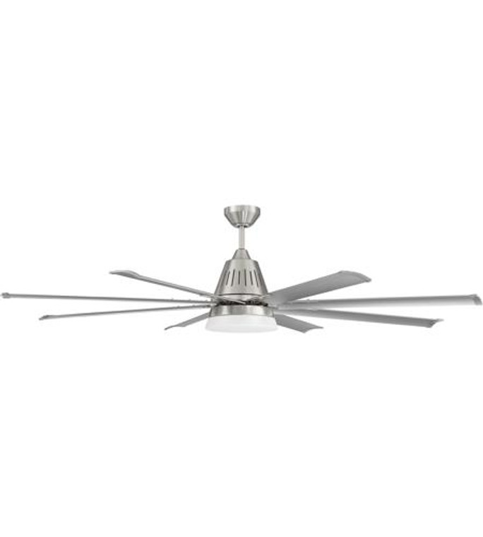 Craftmade 72" Wingtip Fan in Brushed Polished Nickel in Brushed Polished Nickel WTP72BNK8