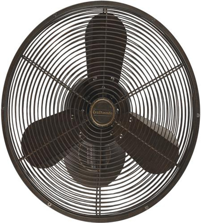 Craftmade 14" Cage Wall Fan with Adjustable Arm in Aged Bronze Textured BW414AG3