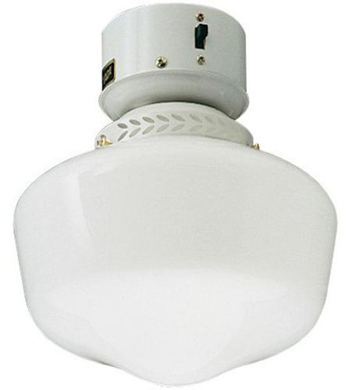 Craftmade 1 Light Outdoor Bowl Fan Light Kit in White OLK3-W-LED