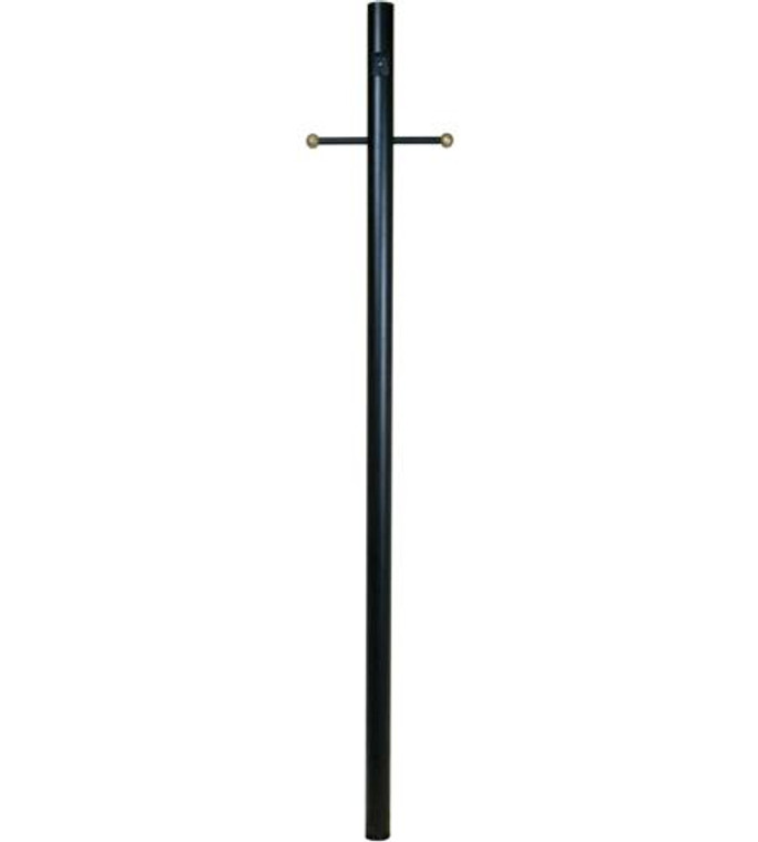 Craftmade 84" Smooth Direct Burial with Photocell Post in Matte Black Z8792-TB