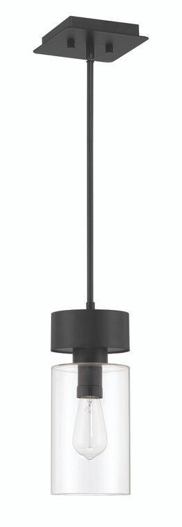 Craftmade Bennet 1 Light Outdoor Pendant in Midnight ZA5321-MN