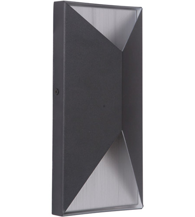 Craftmade Small LED Pocket Sconce in Matte Black / Brushed Aluminum Z3402-TBBA-LED
