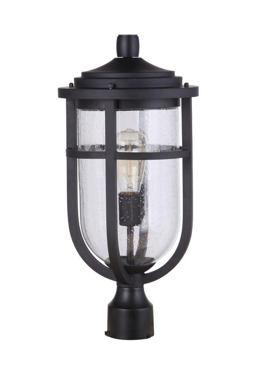 Craftmade Voyage Outdoor Post 1  Light  Midnight in Midnight ZA4725-MN