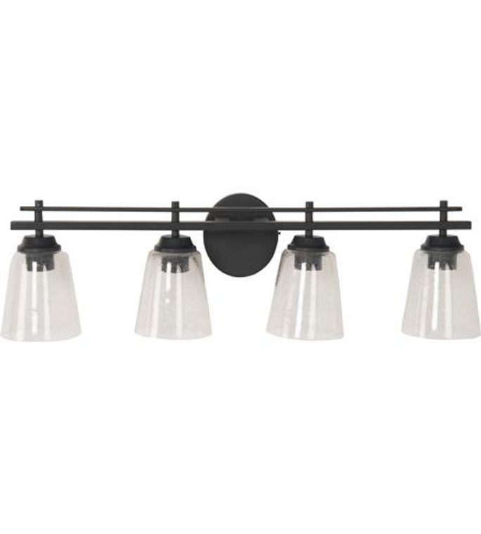 Craftmade 4 Light Vanity in Flat Black in Flat Black 19633FB4