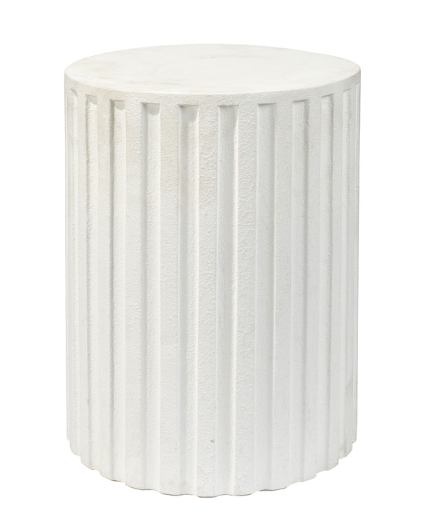 Jamie Young Fluted Column Side Table 20FLUT-STWH