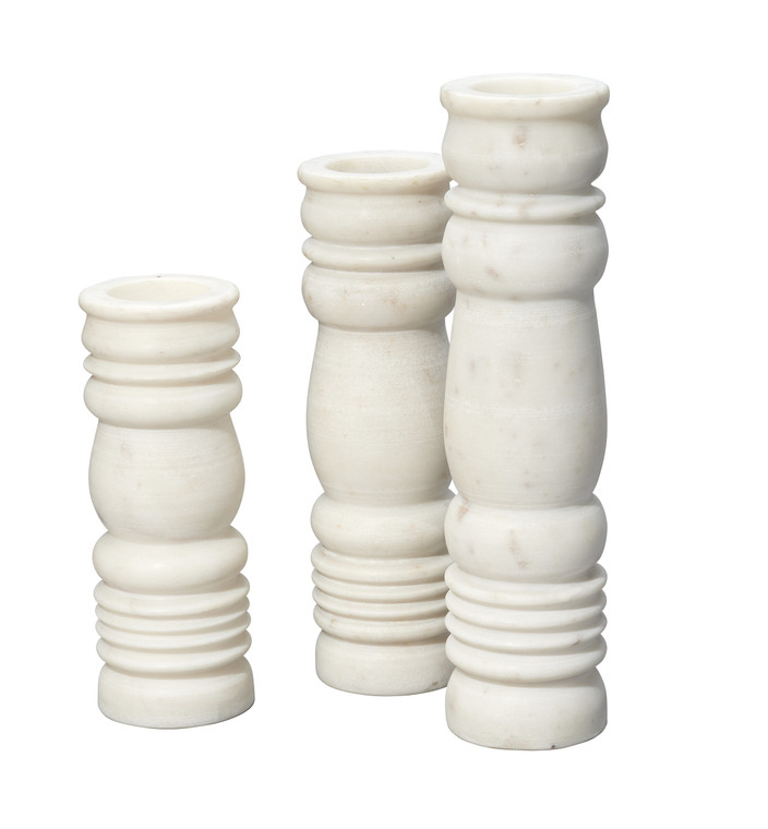 Jamie Young  Monument Candlesticks (set of 3)  7MONU-CSWH