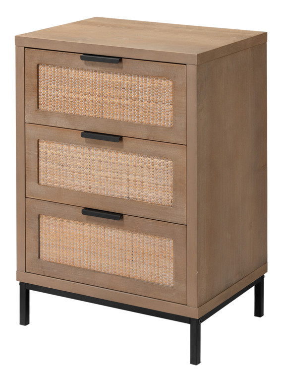 Lily Lifestyle Reed 3 Drawer Side Table LS20REED3STW