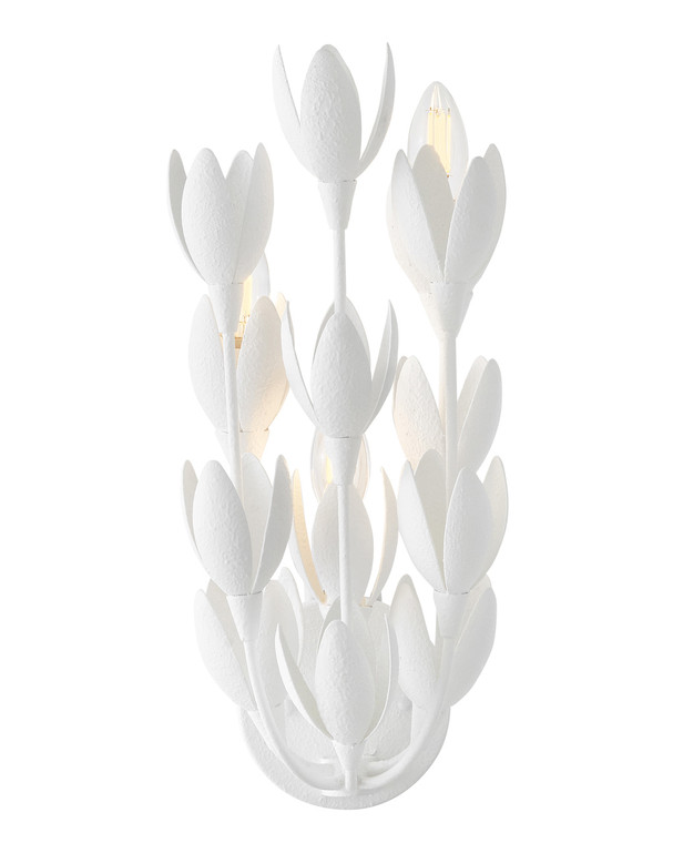 Hinkley Lighting Flora Large Sconce in Textured Plaster HL30010