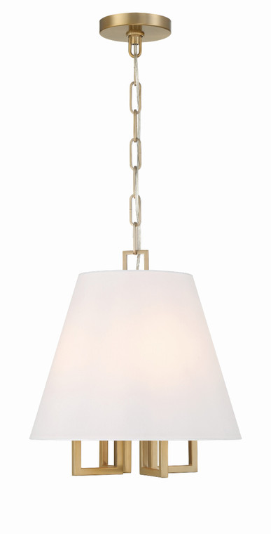 Crystorama Libby Langdon for Crystorama Westwood 4 Light Vibrant Gold Mini Chandelier 2254-VG