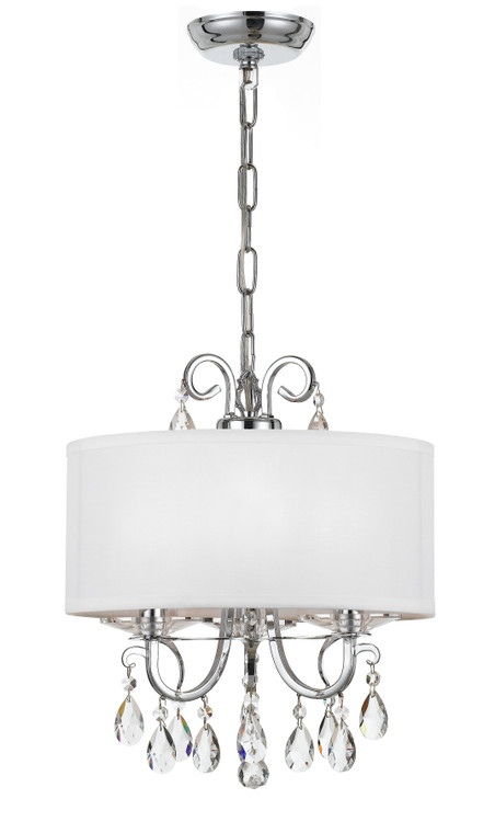 Crystorama Othello 3 Light Clear Crystal Polished Chrome Mini Chandelier 6623-CH-CL-MWP