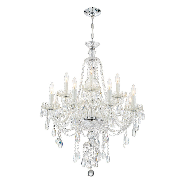 Crystorama Candace 12 Light Spectra Crystal Polished Chrome Chandelier CAN-A1312-CH-CL-SAQ