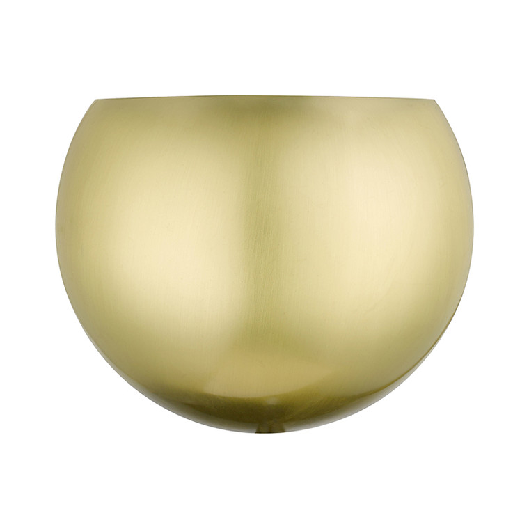 Livex Lighting Piedmont Collection  1 Light Satin Brass Wall Sconce in Satin Brass 40802-12