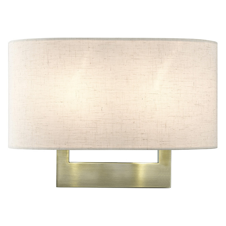 Livex Lighting ADA Wall Sconces Collection 2 Light Antique Brass Medium ADA Sconce 42933-01