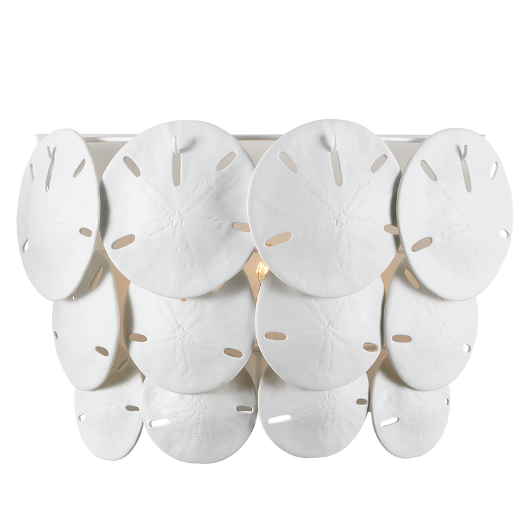 Currey & Co. Tulum White 3-Light Wall Sconce 5000-0234