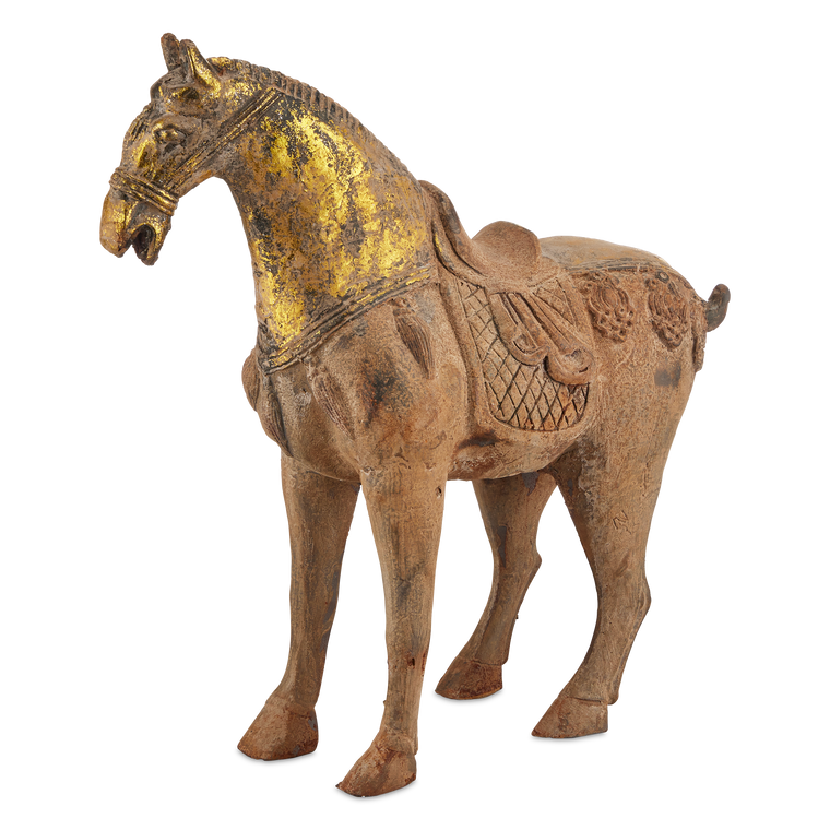 Currey & Co. 25.5" Tang Dynasty Grande Iron Horse 1200-0849