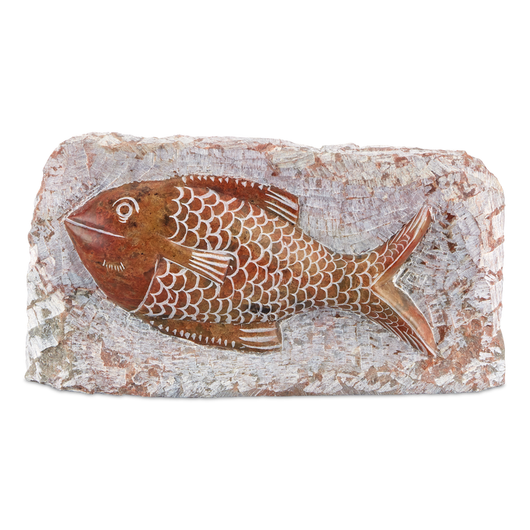 Currey & Co. 5" Marble Fish 1200-0850