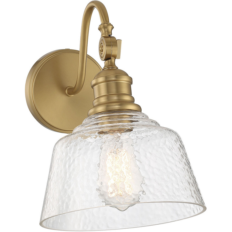 Meridian Lite Trends 1-Light Wall Sconce in Natural Brass M90092NB