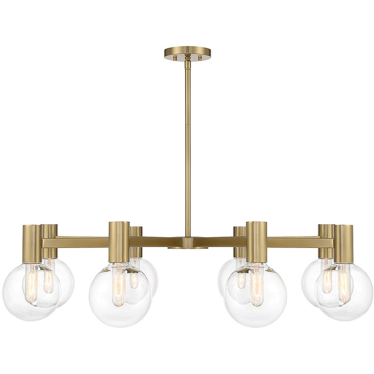 Savoy House Wright 8-Light Chandelier in Warm Brass 1-3074-8-322