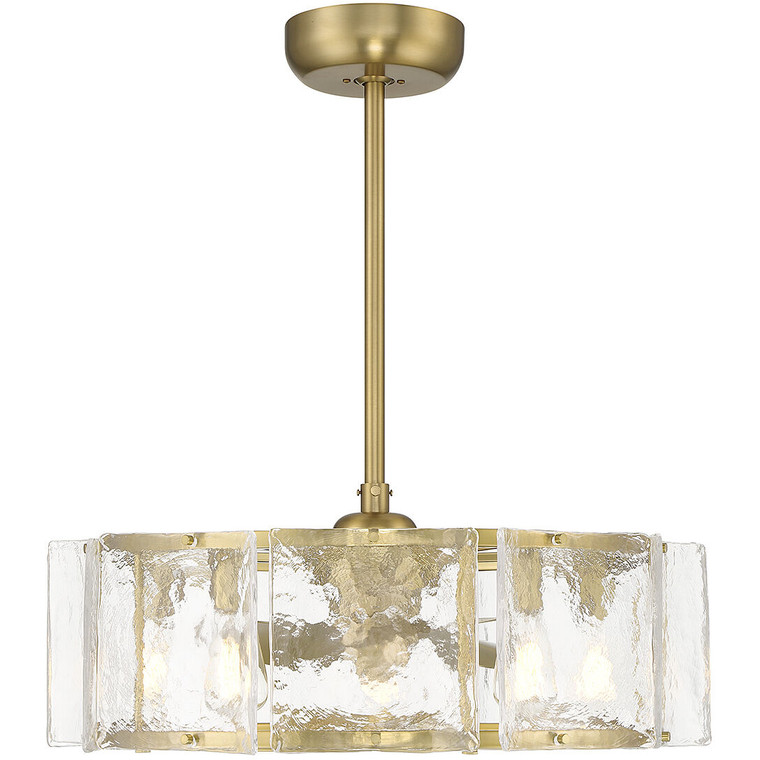 Savoy House Genry 5-Light LED Fan D'Lier in Warm Brass 27-FD-8201-322
