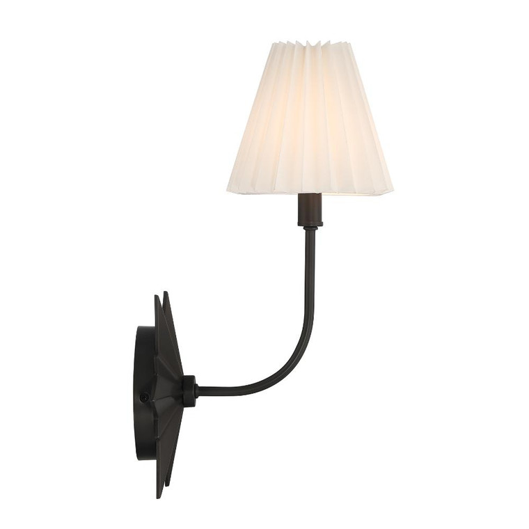 Savoy House Crestwood 1-Light Wall Sconce in Black Tourmaline 9-4408-1-188