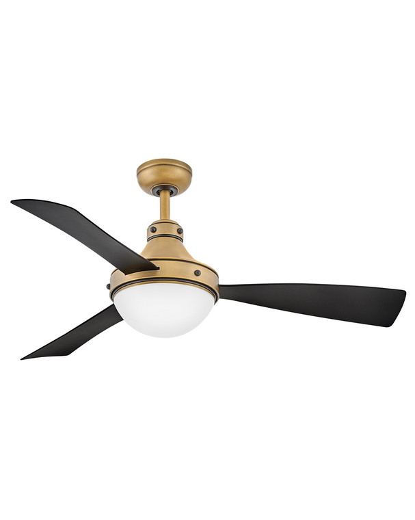 Oliver 50" LED Smart Fan Indoor/Outdoor Heritage Brass HIRO Control - 6 Speed Reversing 905950FHB-LWD
