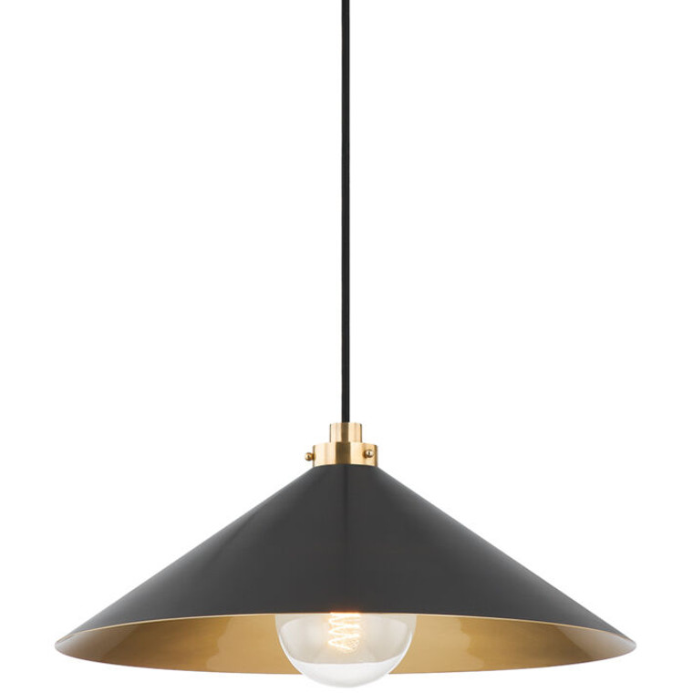 Hudson Valley Lighting Clivedon Pendant in Aged Brass MDS1402-AGB/DB