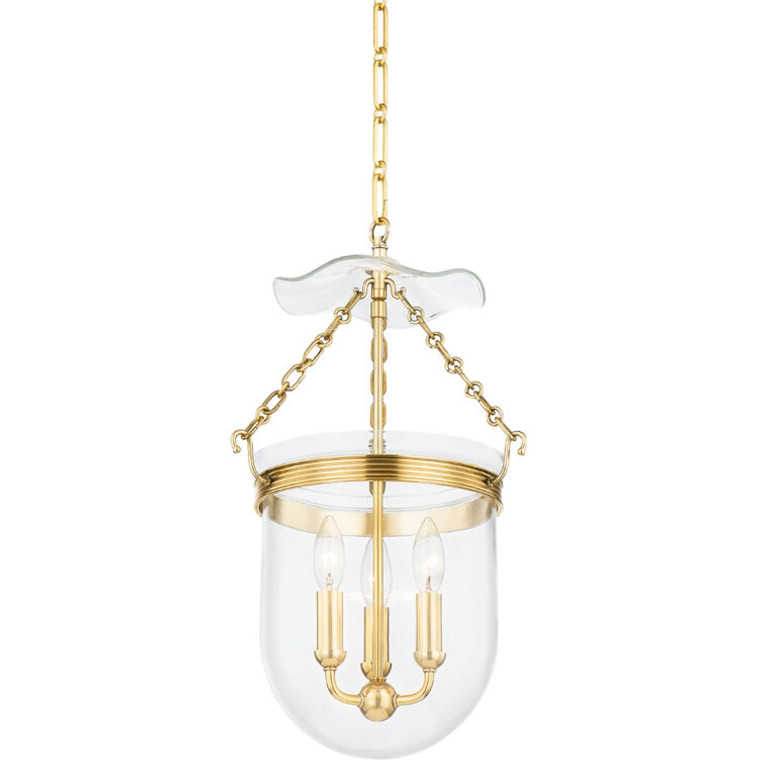 Hudson Valley Lighting Rousham Lantern in Aged Brass MDS1601-AGB