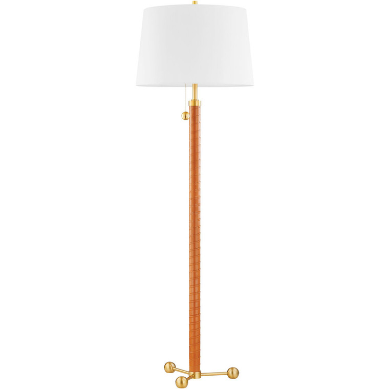 Hudson Valley Lighting Noho Floor Lamp in Aged Brass L6170-AGB