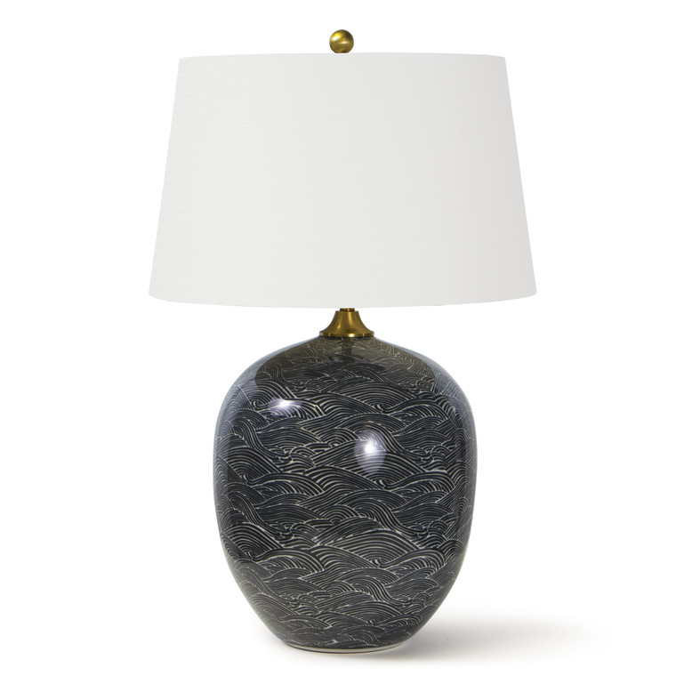 Regina Andrew Harbor Ceramic Table Lamp (Black) 13-1289BLK