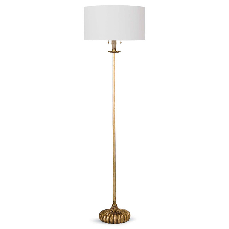 Regina Andrew Clove Stem Floor Lamp (Antique Gold Leaf) 14-1015