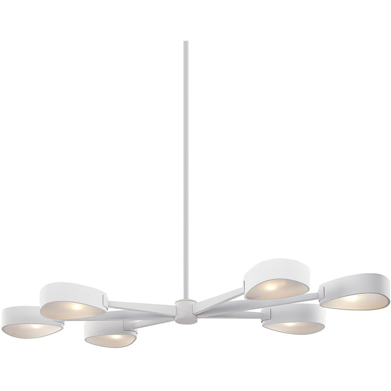 Troy Lighting 6 Light Allisio Linear in Textured White F7346-TWH
