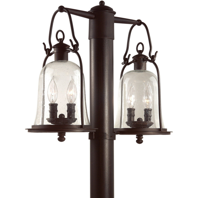 Troy Lighting 4 Light Owings Mill Post in Natural Bronze P9464NB