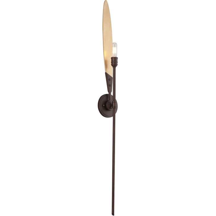 Troy Lighting 1 Light Dragonfly Wall Sconce in Bronze With Satin Leaf B5271