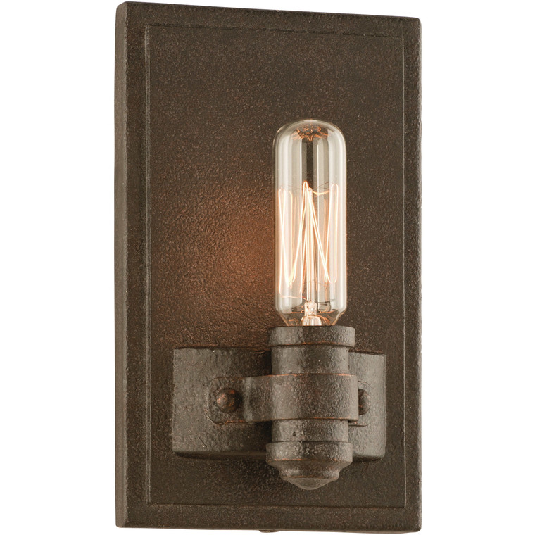 Troy Lighting 1 Light Pike Place Wall Sconce in Shipyard Bronze B3121