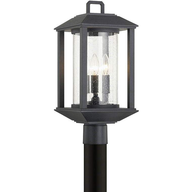 Troy Lighting 3 Light Mccarthy Post in Forged Iron P7285-FOR