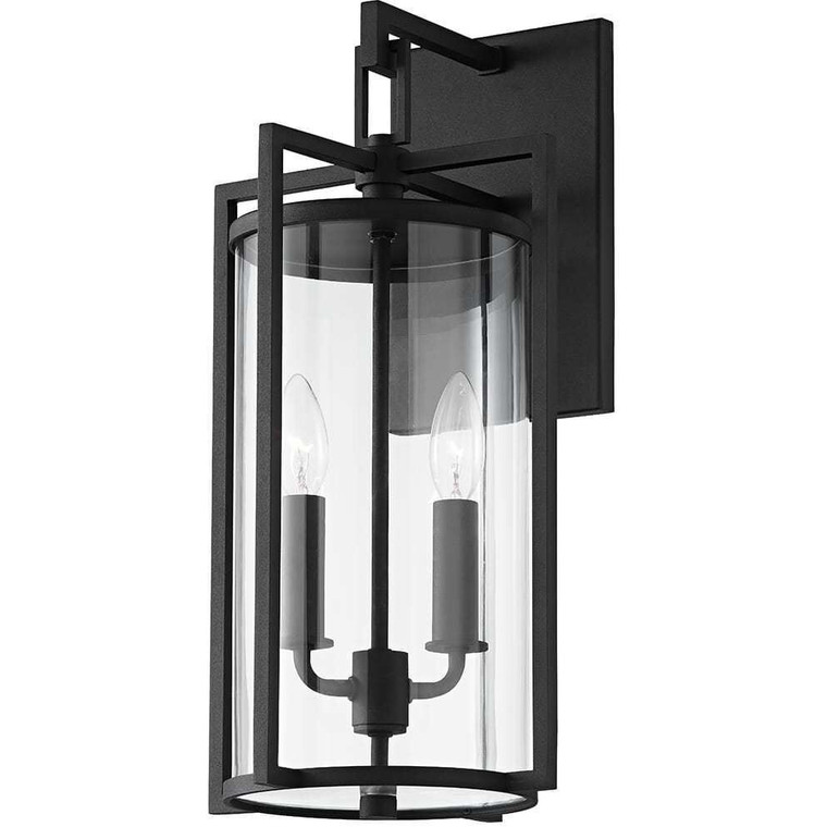 Troy Lighting 2 Light Percy Wall Sconce in Textured Black B1142-TBK