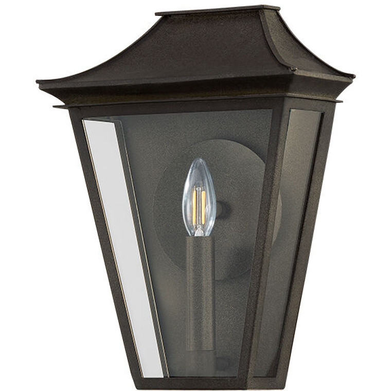 Troy Lighting 1 Light Tehama Exterior Wall Sconce in French Iron B2914-FRN