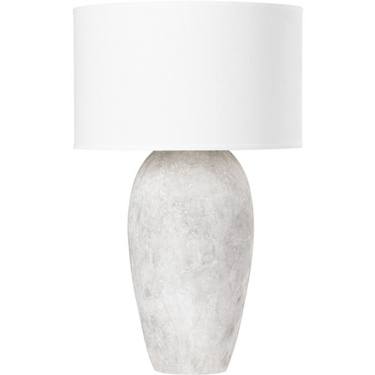 Troy Lighting 1 Light Zeke Table Lamp in Ceramic Weathered Grey PTL1020-CWG