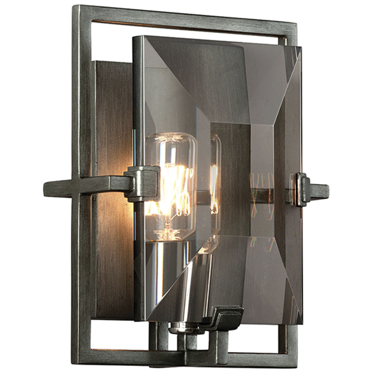Troy Lighting 1 Light Prism Wall Sconce in Graphite B2822