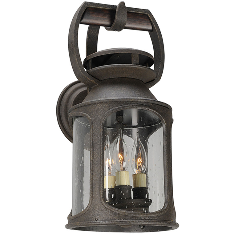 Troy Lighting 3 Light Old Trail Wall Sconce in Heritage Bronze B4512-HBZ