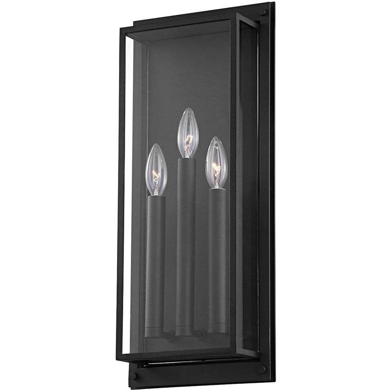 Troy Lighting 3 Light Winslow Wall Sconce in Textured Black B9103-TBK